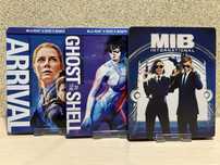 Steelbook Blu-ray Призрак в доспехах/ Прибытие/ Обливион  с рус.яз.