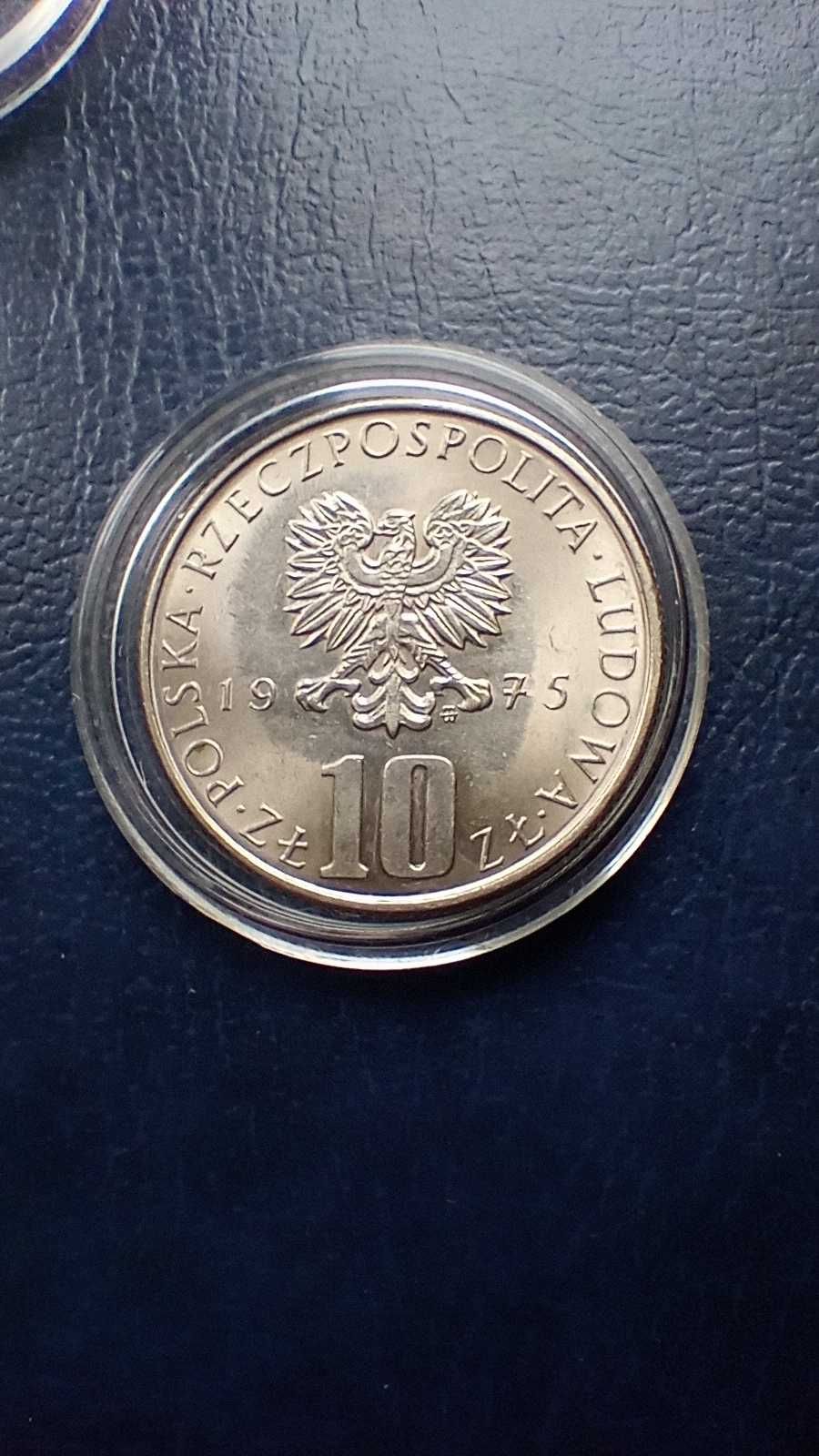 Stare monety 10 złotych 1975 Prus PRL stan menniczy