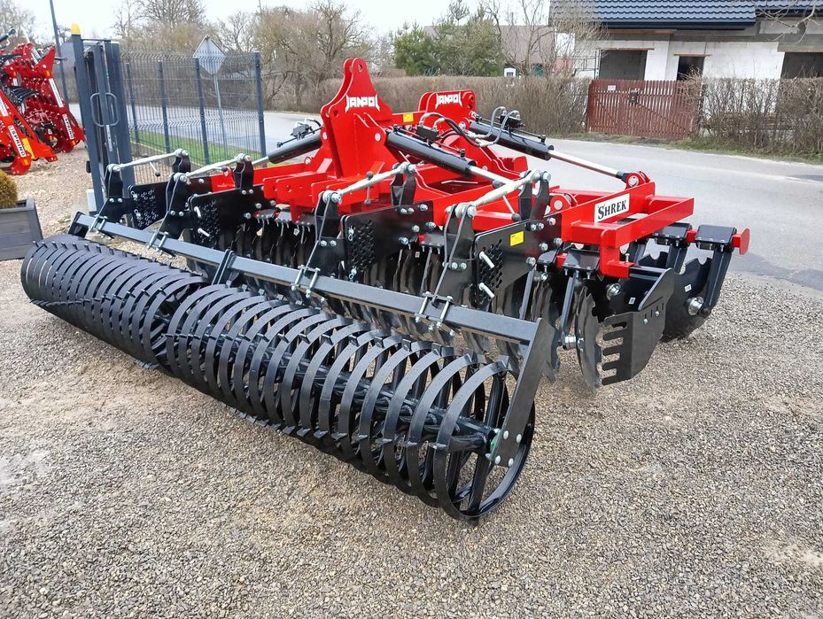 brona talerzowa hydrauliczna JANPOL SHREK 4m 560 talerz daszek 600