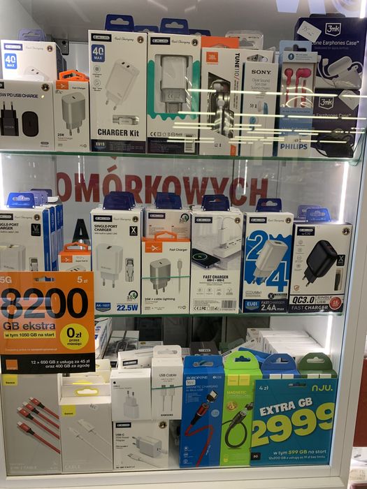 ładowarki  przewody USB nowe