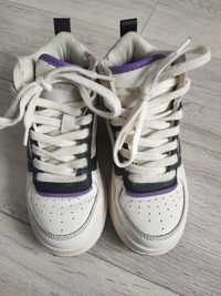 Sneakersy Zara biało fioletowe rozmiar 30