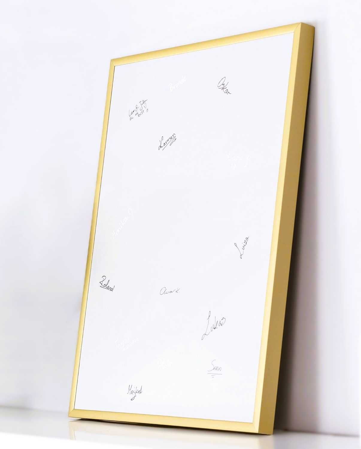 Ramka złota Aluminiowa 40x30cm do własnej Personalizacji