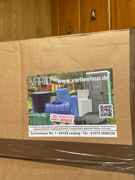 Depósito de água para caravana 120L – Novo (valor 160 €)