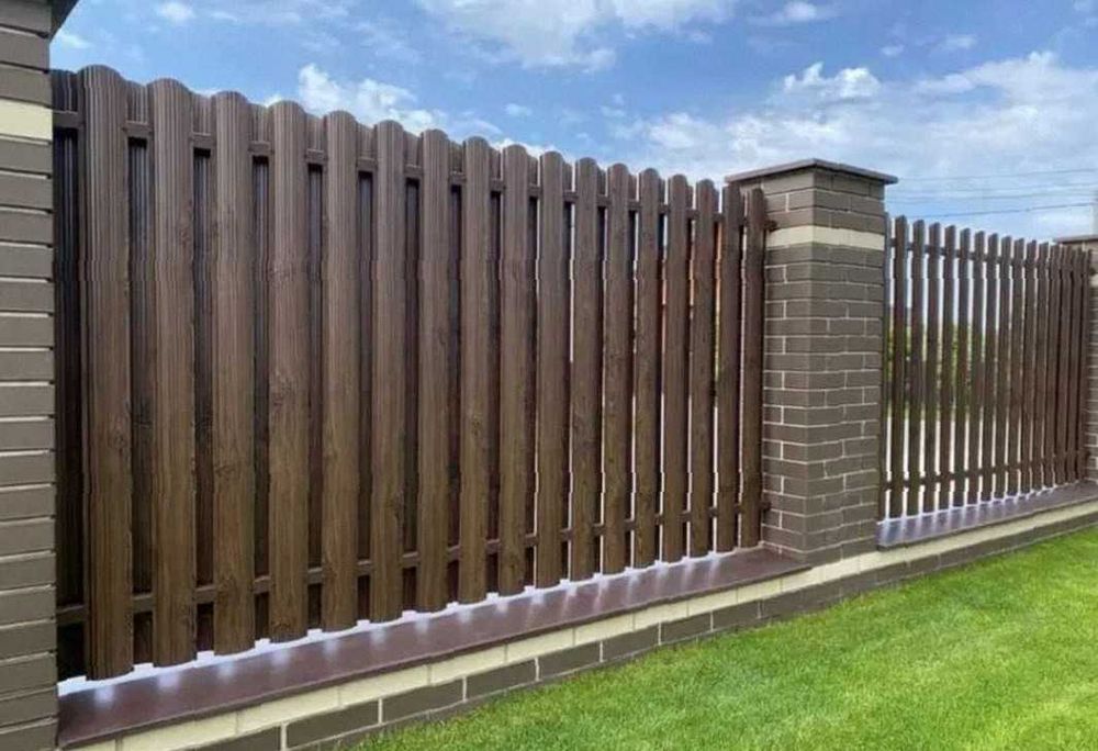 Забор из штакетника - штакетник металлический купить