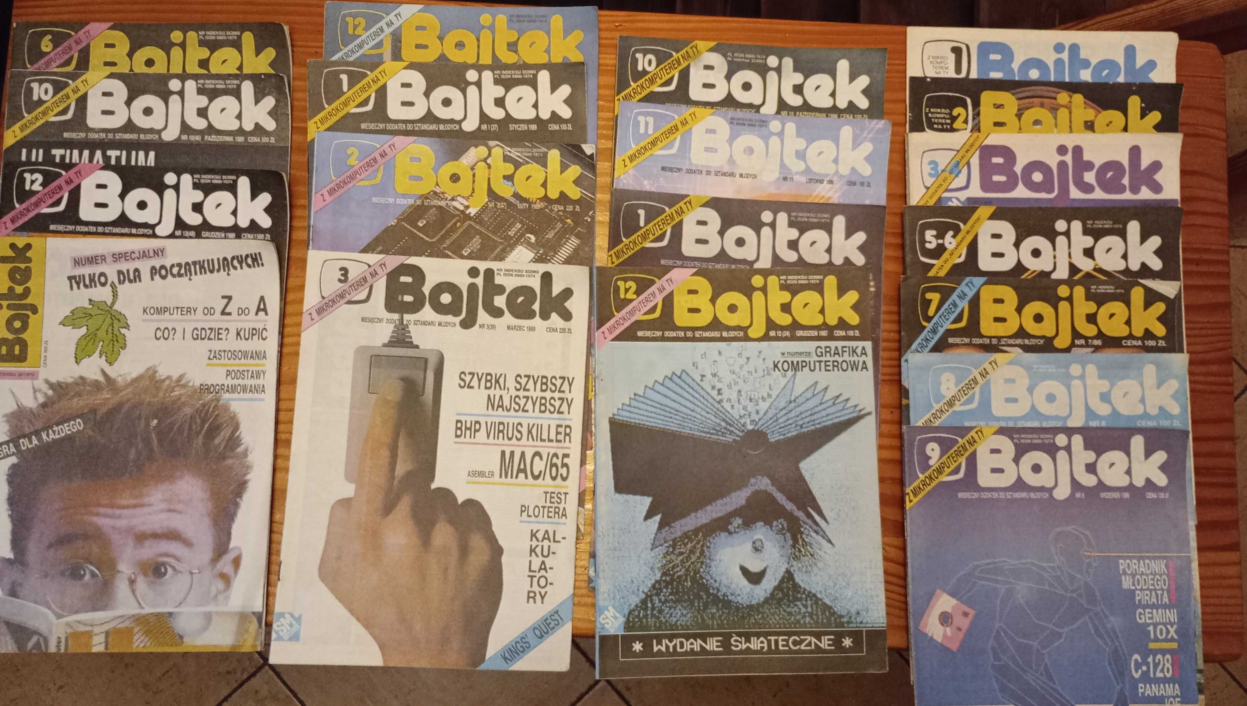 Stare czasopisma BAJTEK, Komputer, Mikroklan, CHIP, PC-MAGAZINE, IKS