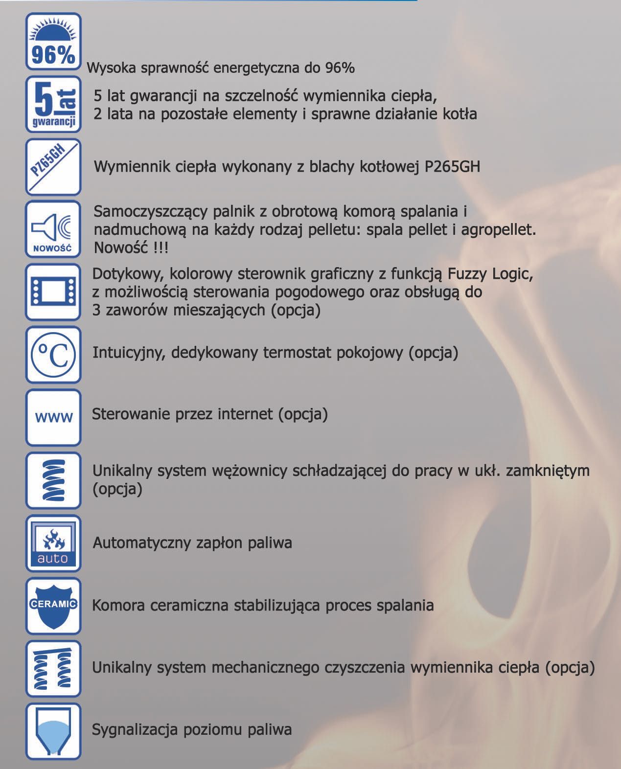 Kocioł, piec na pelet ECO PELL 16kW, prod. Metalteres, lista ZUM