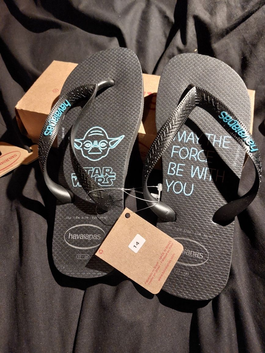 HAVAIANAS Star Wars klapki japonki 37 38 unisex unikat kultowe NOWE