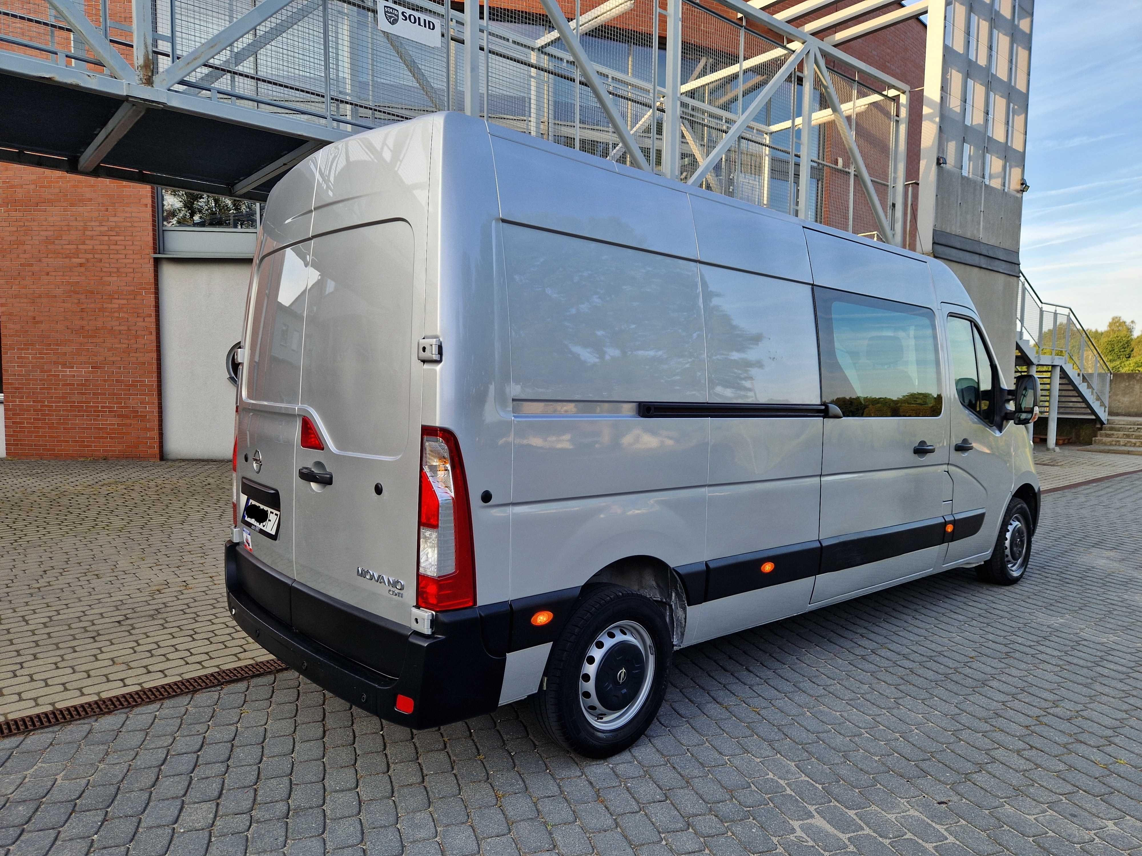 Opel Movano Max L4H2 7 Osobowy Brygadówka Klima master ducato F-Vat23%
