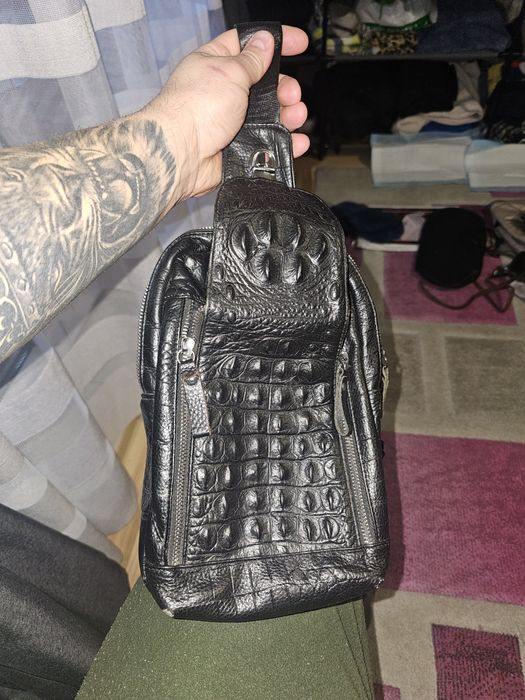 męska skórzana torba na ramię