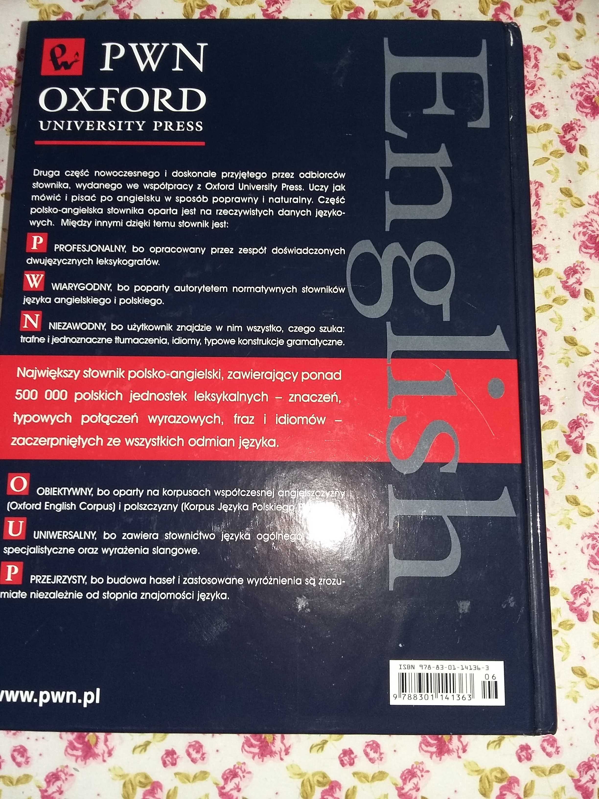 Wielki słownik polsko- angielski PWN Oxford