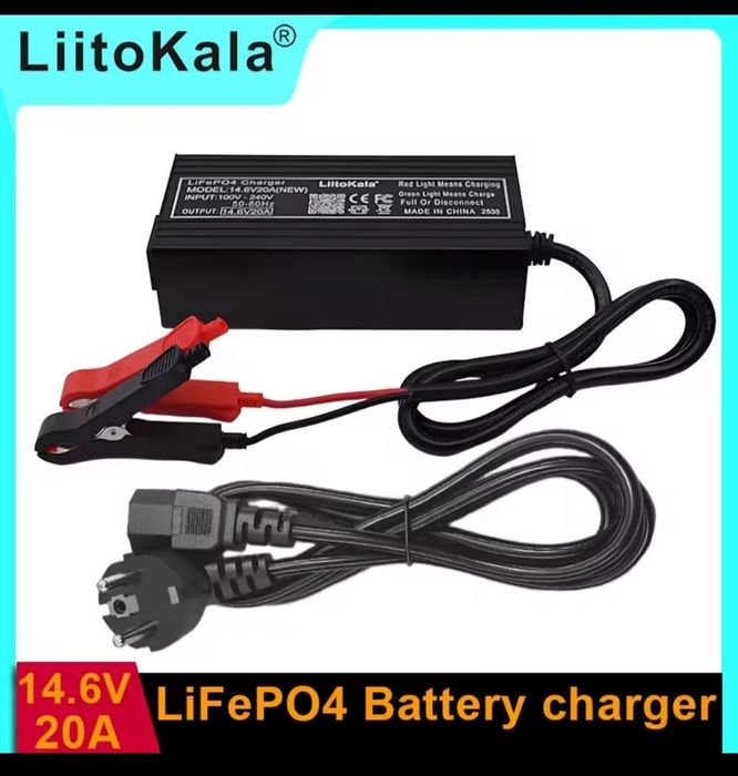 Зарядний пристрій LitoKala для Lifepo4 - 20 Ампер 14.6 вольт