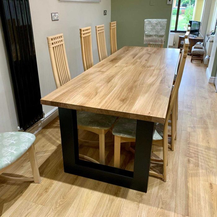 Stół dębowy 160x80 cm z blatem 4 cm – solidne wykonanie