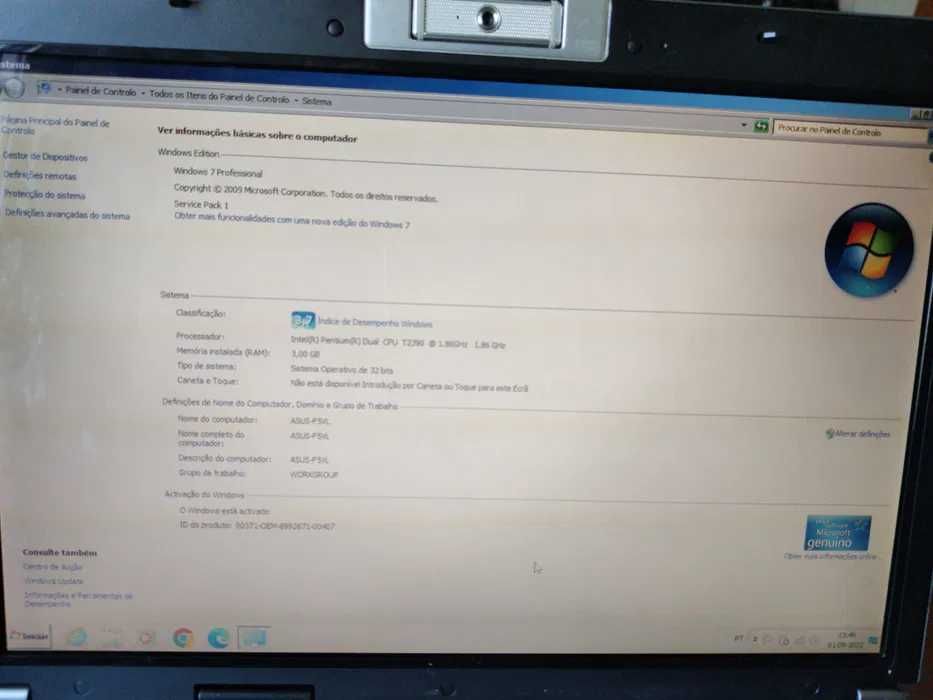Computador Portátil Asus F5VL