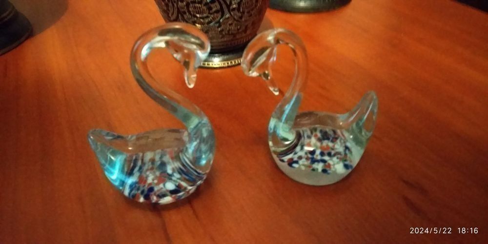 Лебеди хрустальные для торжеств