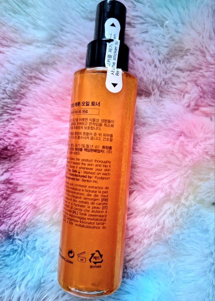 Benton Let's Carrot Oil Toner 150 ml Nawilżająco Odżywczy Toner