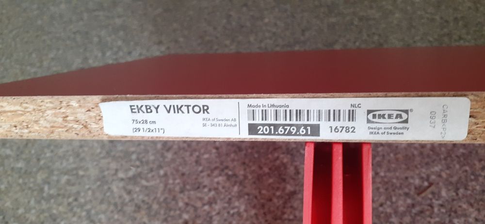 Półka czerwona Ikea