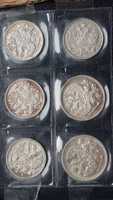 Zestaw 6 monet 15 , 20 kopiejek od 1911 do 1915
