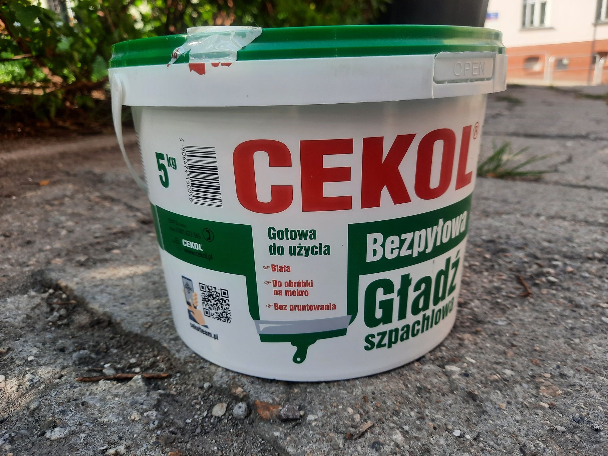 Cekol szpachla bezpyłowa 5kg NOWA