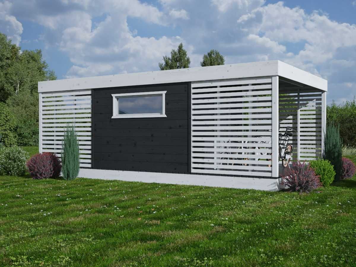 DOMEK 28m2 na ROD domek 7x4 domek 4x4 MDN10A sauna jacuzzi siłownia