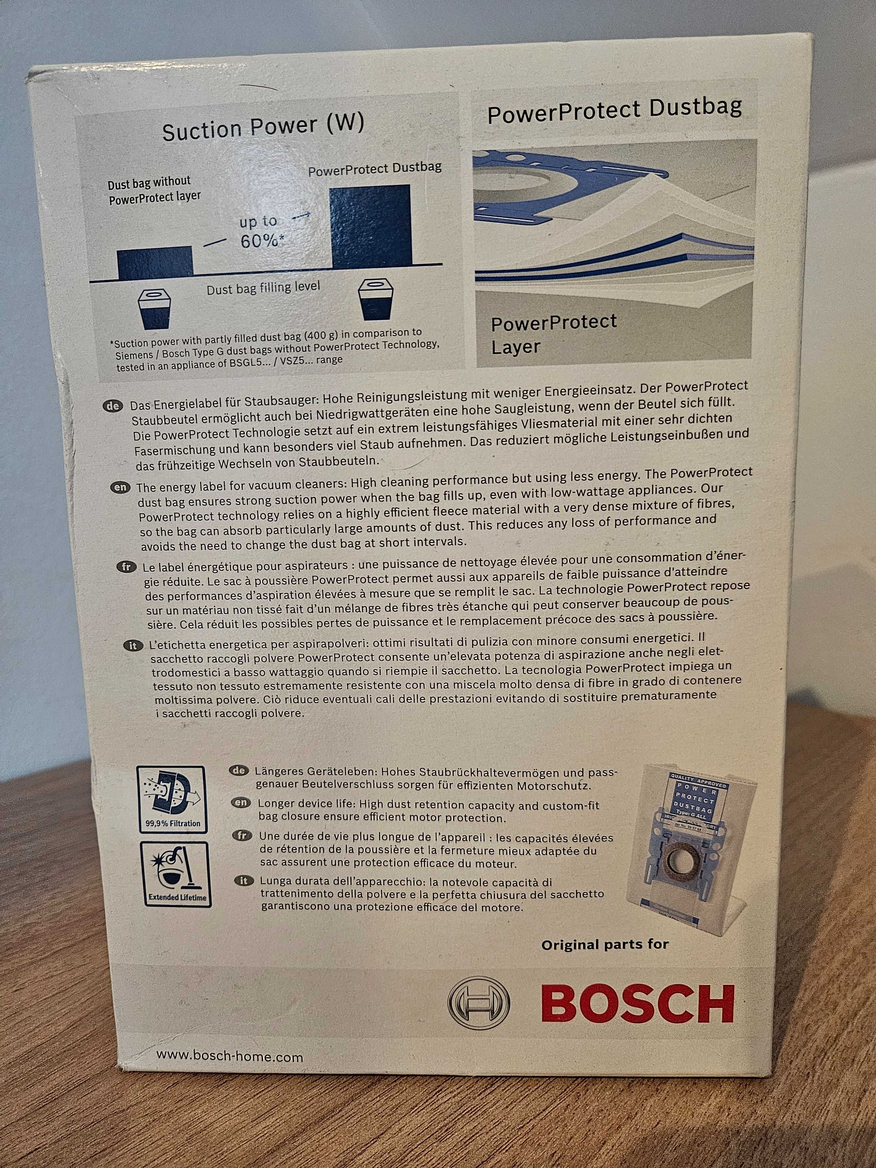 Worki do odkurzacza BOSCH BBZ41FGALL Typ G ALL