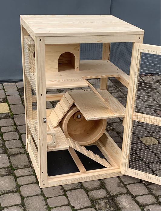 Вітрина для шиншили, дегу, білки, бігове колесо