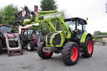 CLAAS ARION 530 CIS + CLAAS FL120 / Kabina amortyzowana / Klima /