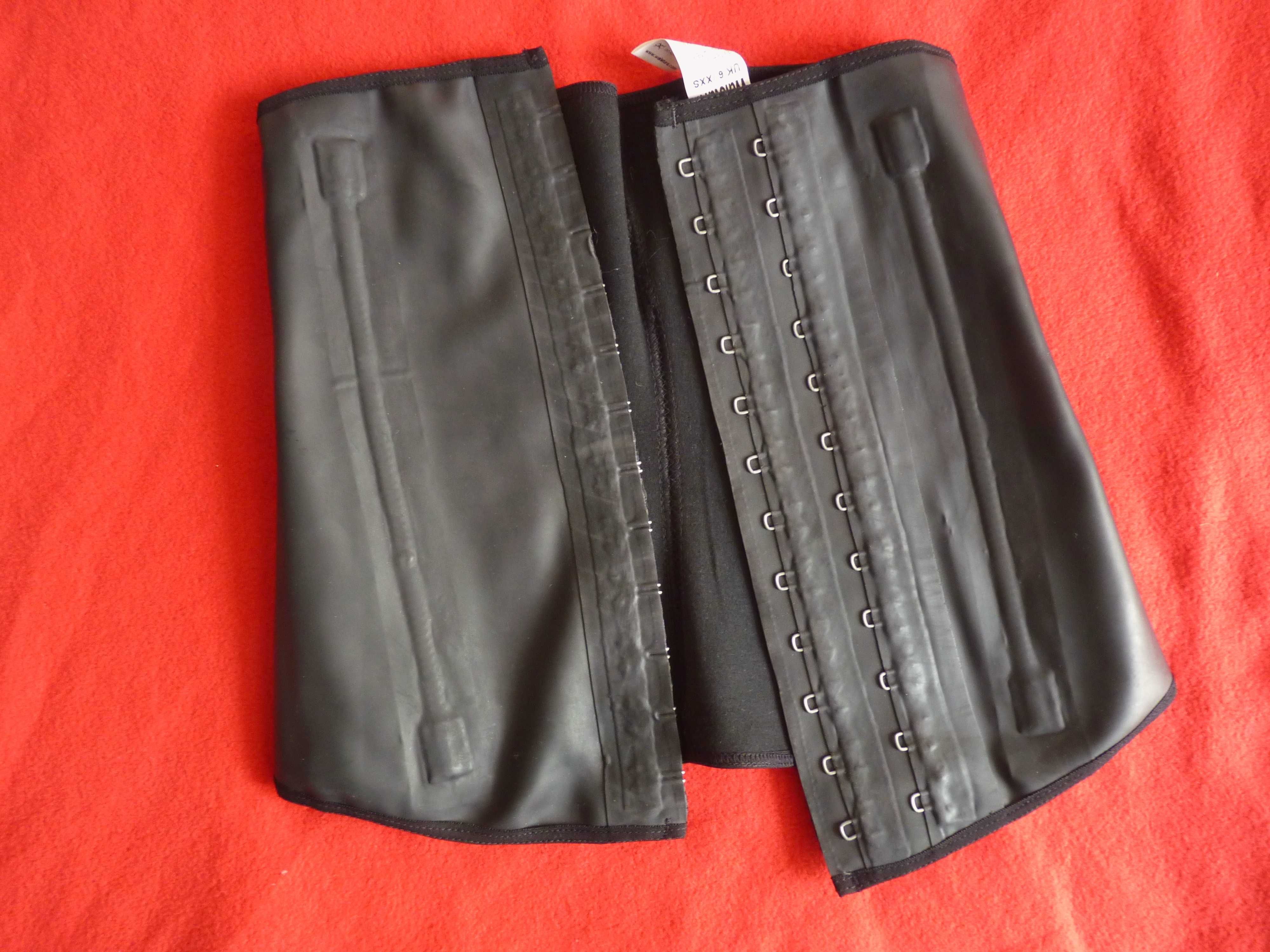 GORSET underbust 100% LATEX goth fetish XXS Waistura półgorset