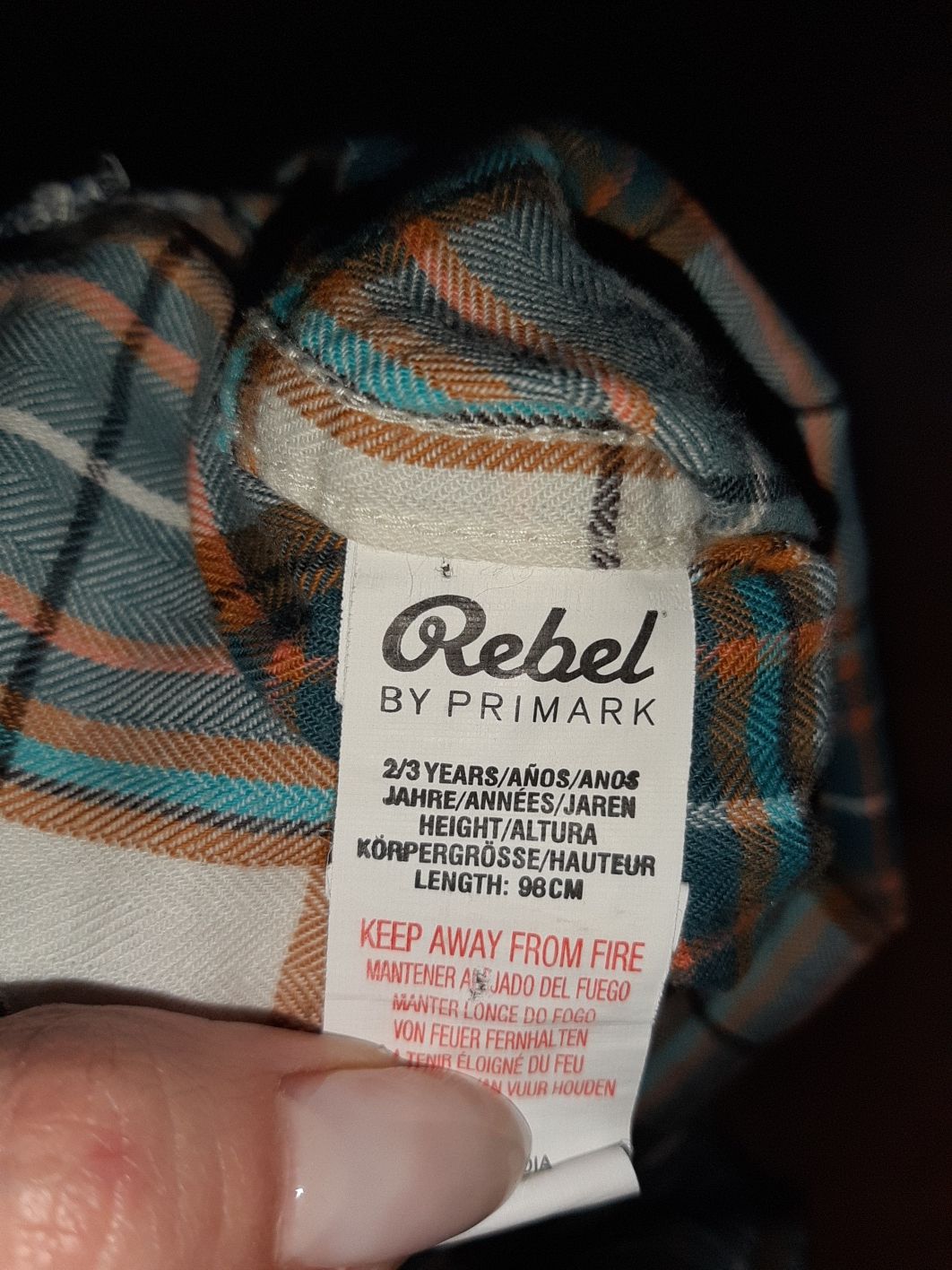 Рубашка баечка 2-3года Rebel primark