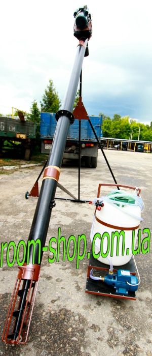 Шнековый погрузчик с протравлением, протравитель семян, транспортер,