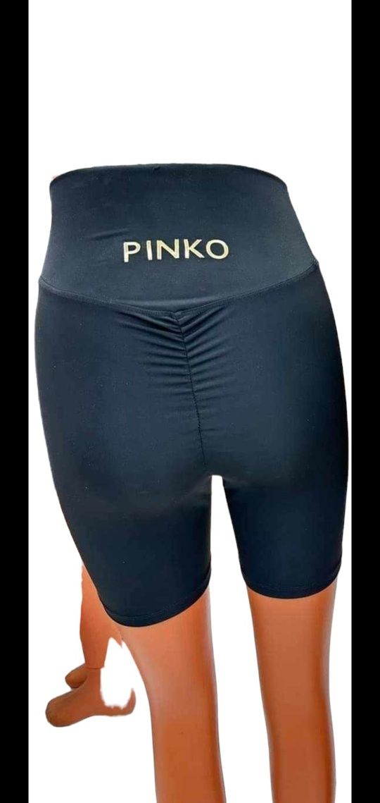 Nowość ! Legginsy kolarki  czarne złoty napis r.S,M,L,XL