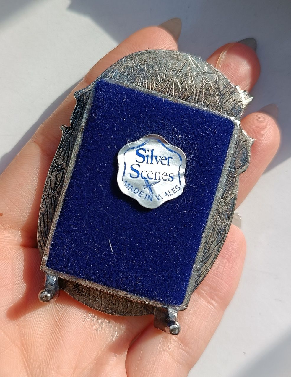 Ramka Vintage, Srebrna silver scenes