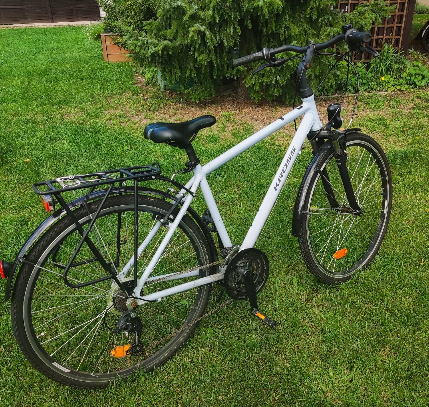 Rower trekkingowy KROSS Trans 1.0 M17 28 cali męski Szaro-czarny