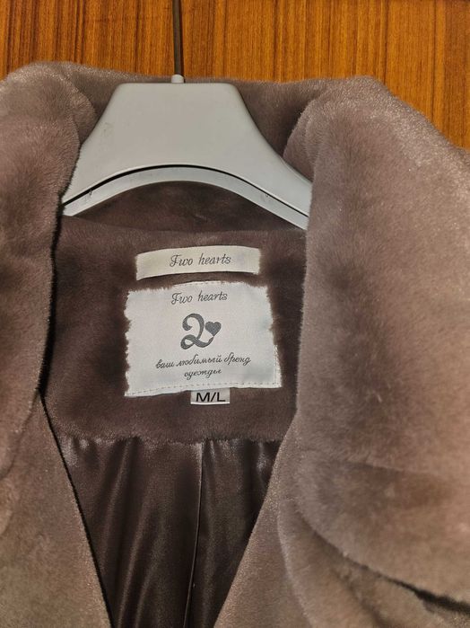 Шуба з еко-хутра, б/в, розмір М/L