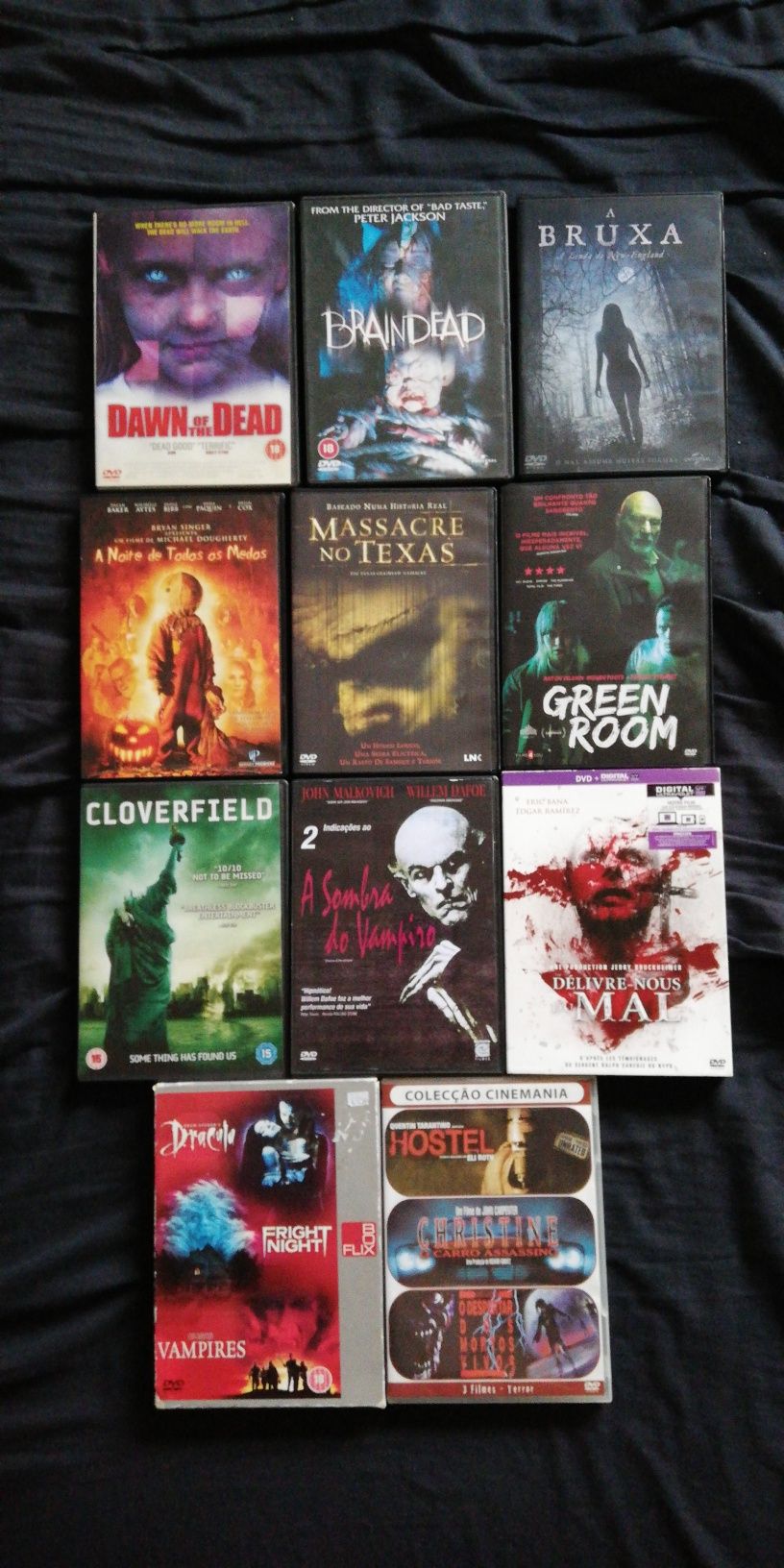 Grandes filmes de Terror, packs, dvds e Blu ray (portes grátis)