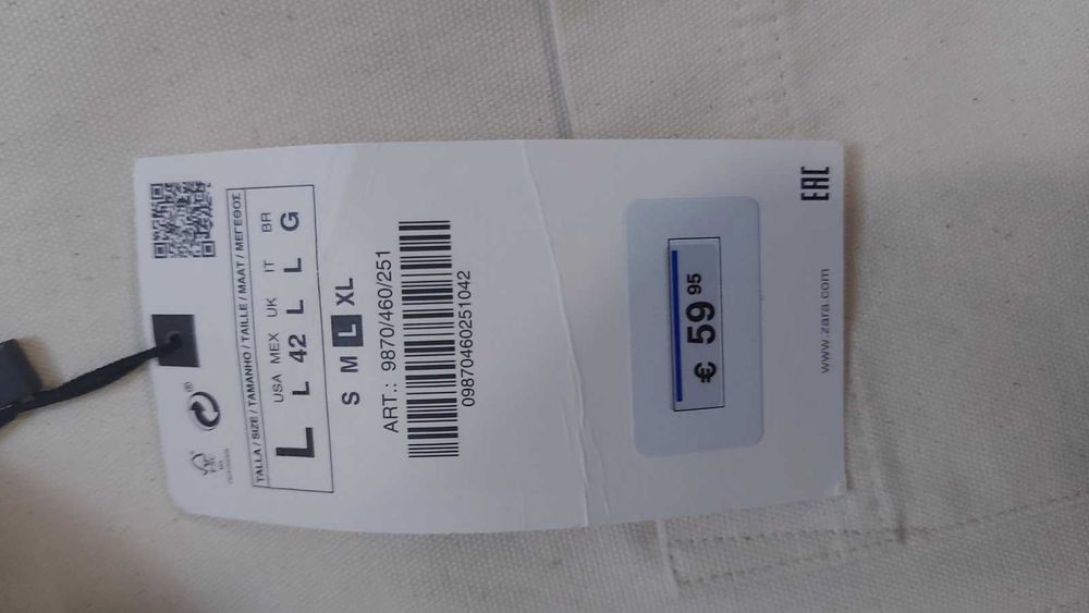 Універсальний жикет Zara оверсайз (Overshirt Jacket), льон/бавовна