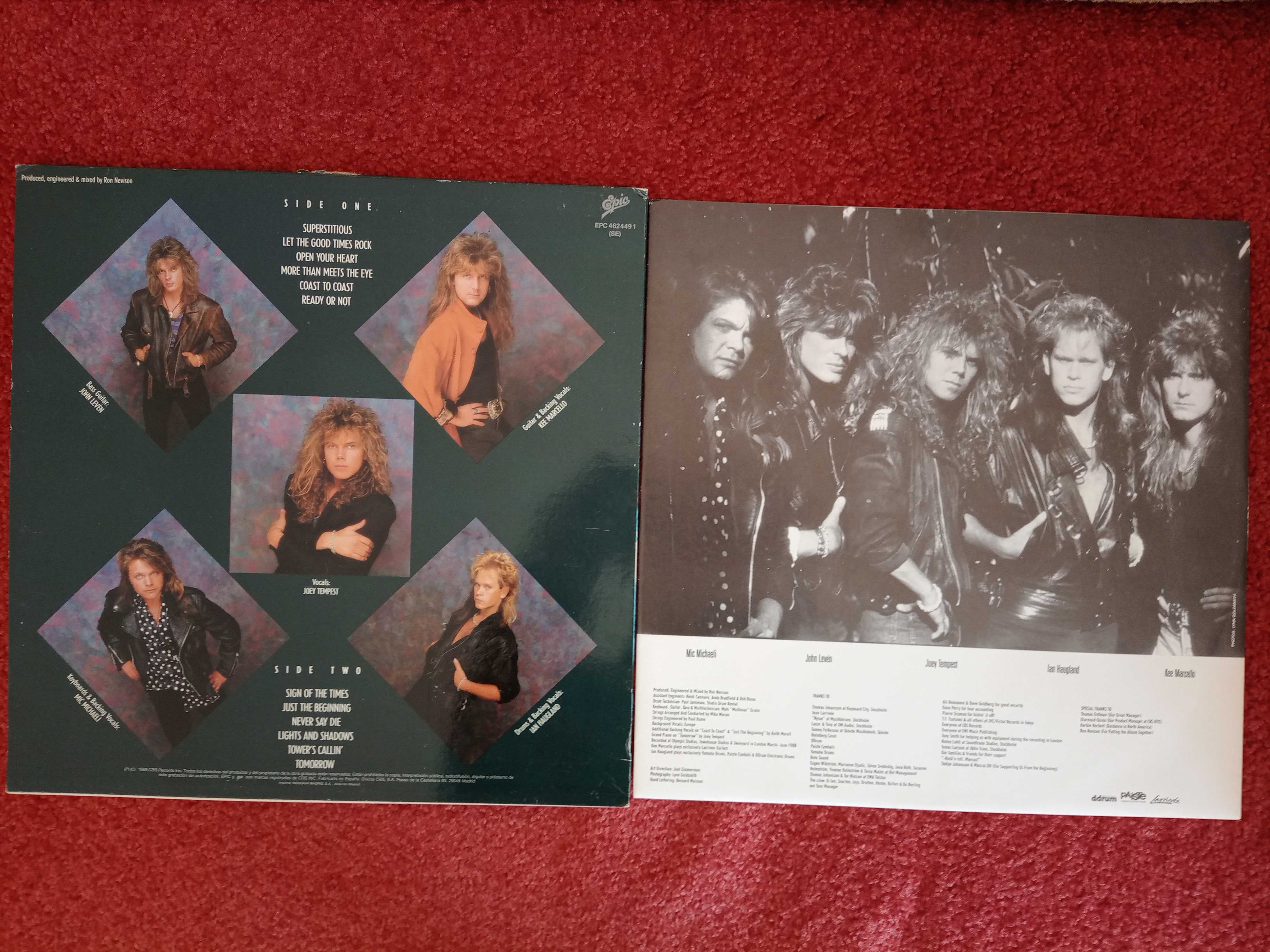 LP винил 
POISON -Open Up And Sa,EUROPE -Out of the, WHITE LION -Pride