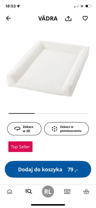 Przewijak VADRA IKEA