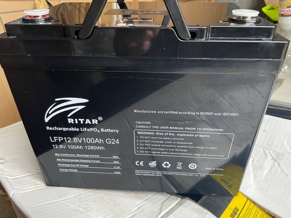 Акумуляторна батарея Ritar LiFePo4 R-LFP 12.8V 100Ah