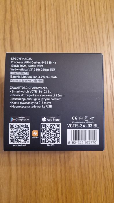 Smartwatch Vector VCTR-34-03 BL