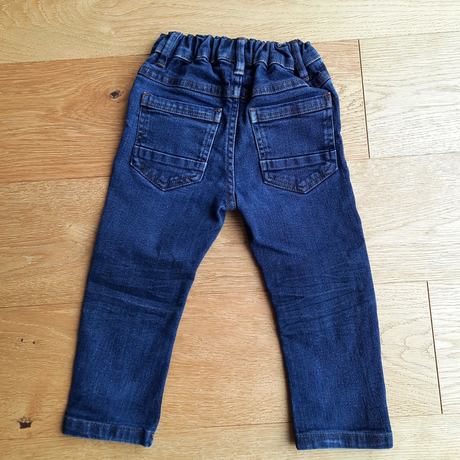 Spodnie 86 Next jeansy granatowe chłopięce regulacja w pasie