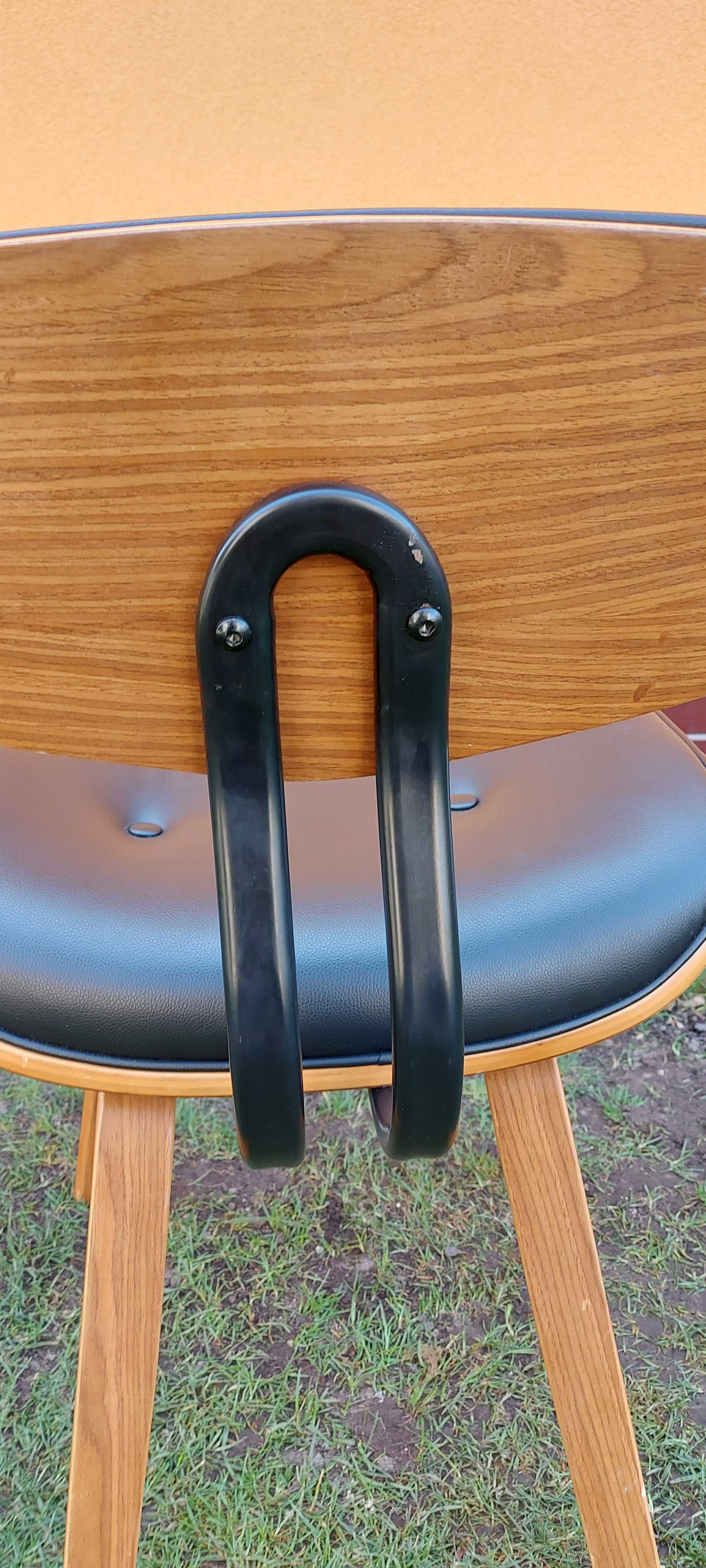 krzesło designerskie BLACKWOOD skóra naturalna