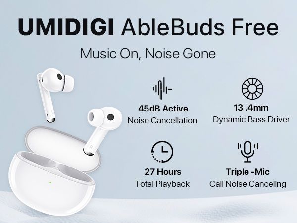 TWS Bluetooth Бездротові навушники Redmi buds 6 play, Realfit, Umidigi