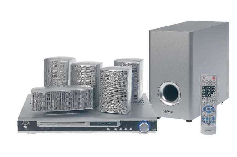 leitor home theater 5.1 + subwoofer