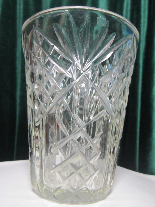 Ваза Гусь Хрустальный. Ручная работа. Редкая! 1930-1940 гг.