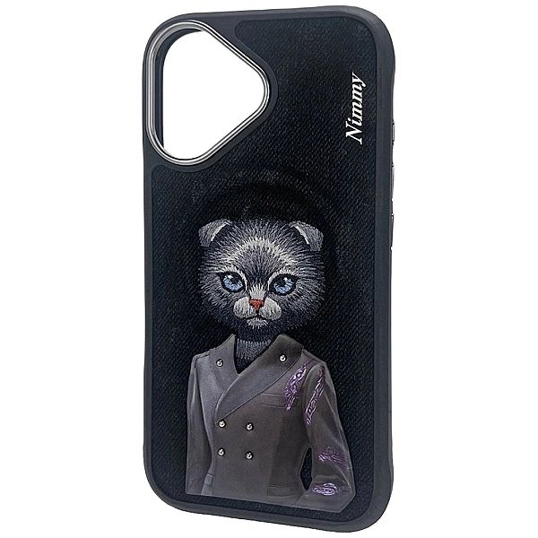 Etui Nimmy Magnetic fashion cute pet MagSafe na iPhone 16 - czarne