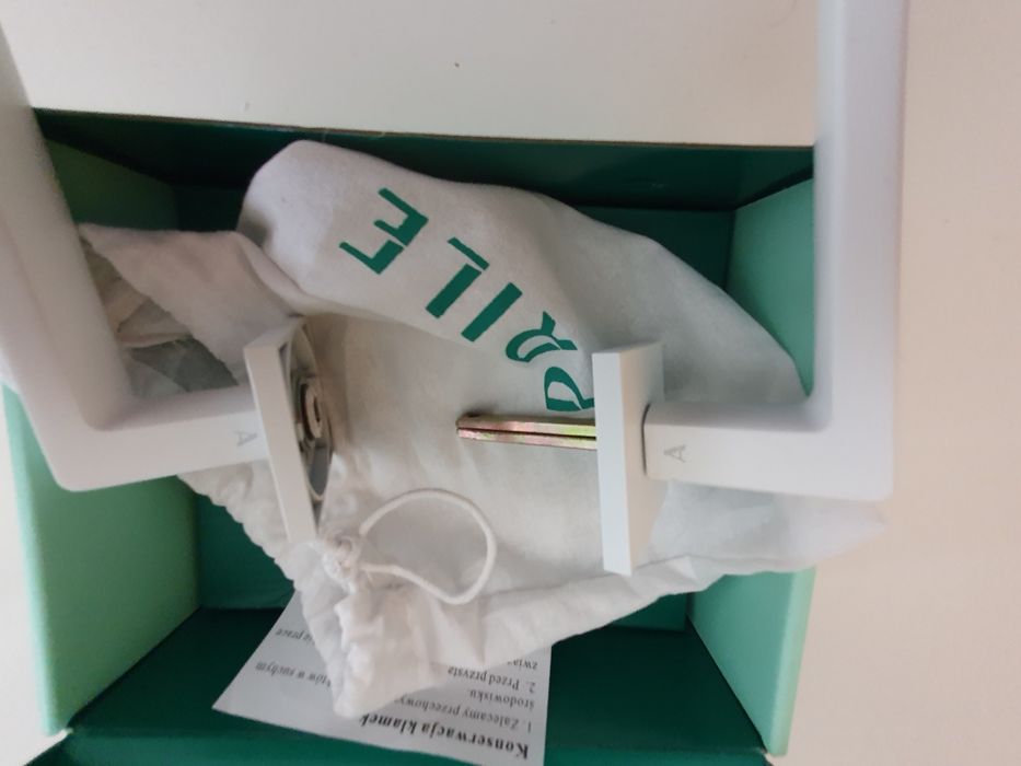 Klamki Aprile, białe 7 sztuk