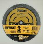 DeWALT пильні диски 184 мм діаметр отвору на вісь 16 мм на 24 зуби.