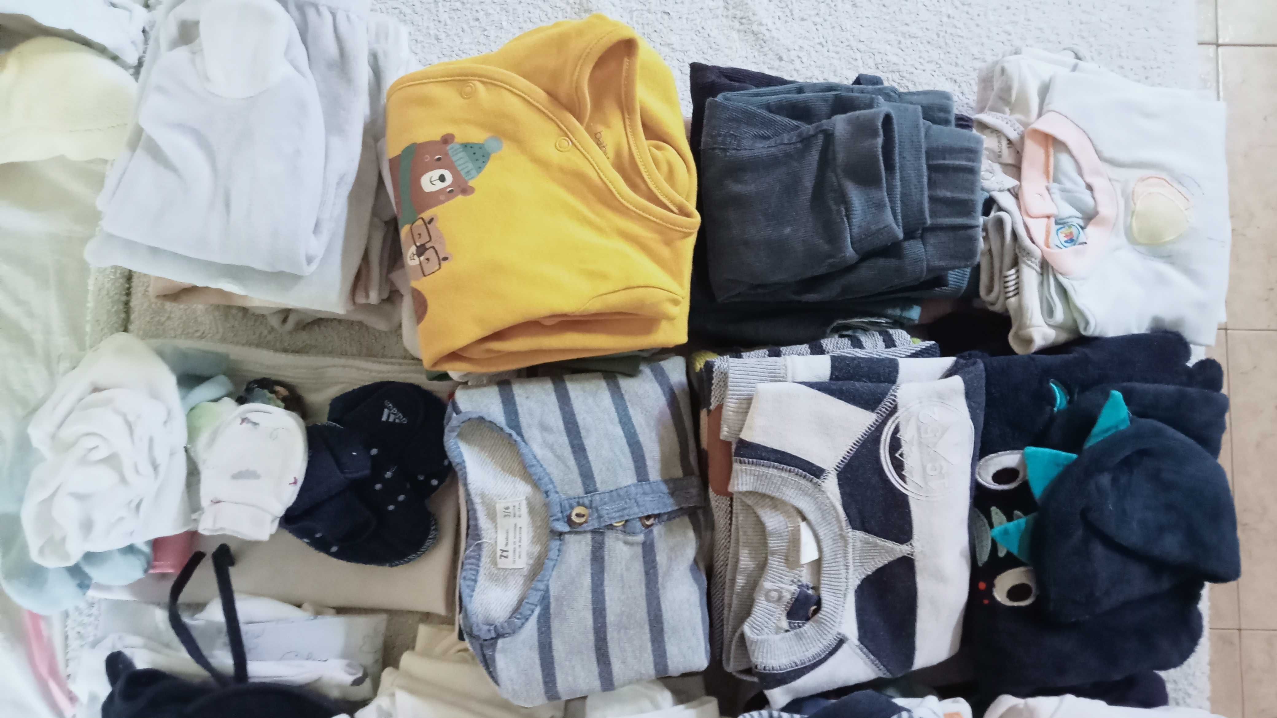 Pack de roupa de menino 0-6 meses