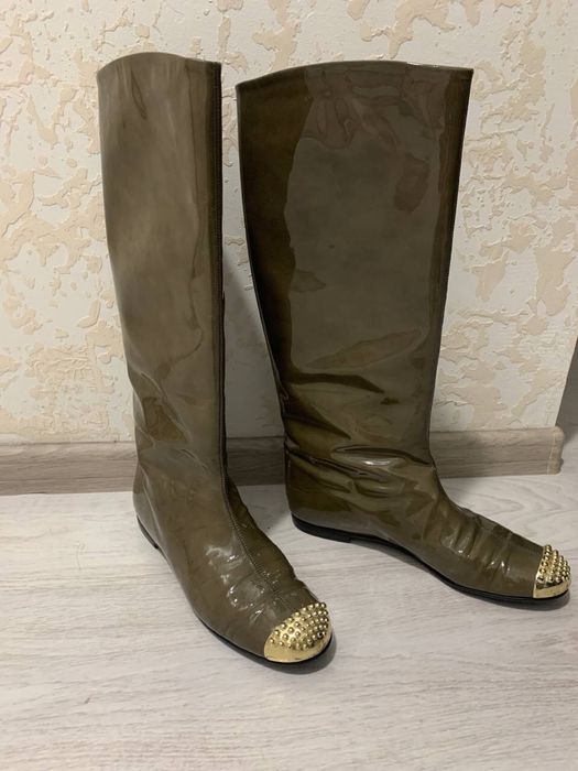 Сапоги лаковые ( италия)