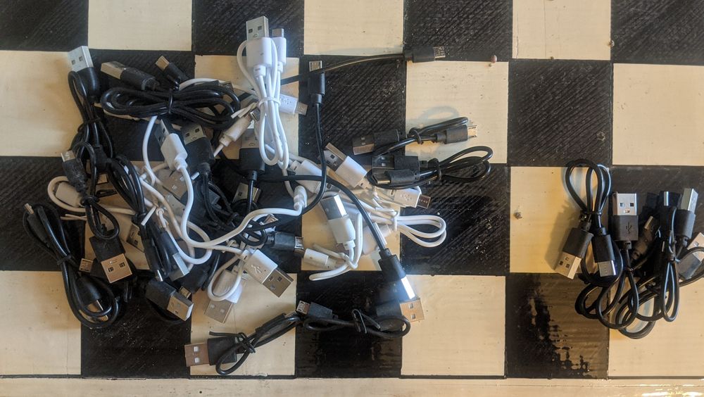 Кабелі/шнурки 25 micro-usb + 5 type-C